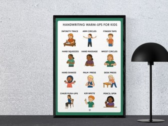 Handwriting Warm-Up Exercises- Occupational Therapy- Fine Motor Exercises
