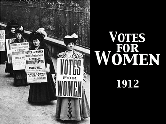 Titanic - Women's Suffrage - oral comprehension/Powerpoint/history follow up