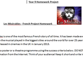 Les Misérables - project homework