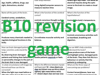 AQA GCSE Biology B10 revision game