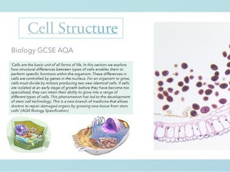 Cells AQA GCSE