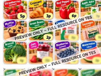UK Money Worksheets and Activities - P1-P7/KS1-KS2