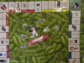 Maths monopoly classroom display