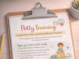 Potty Training guidance for parents.