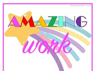 'Amazing Work Coming Soon' - Pink Poster