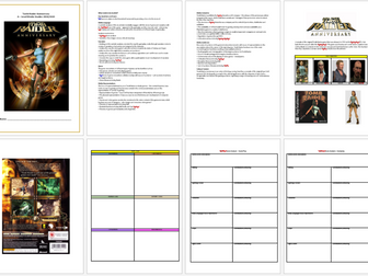 AQA A Level Media Studies - CSP Tomb Raider Anniversary Student workbook/ebook