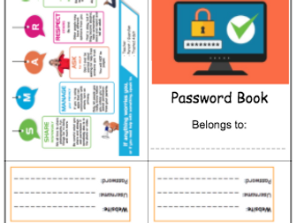 Password Log Book for Pupils