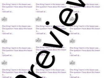 Editable Self-Reflection Marking Stickers