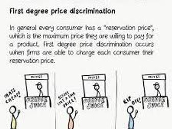 First degree price discrimination