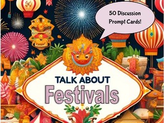 International Festivals: English for Discussion Prompt Cards