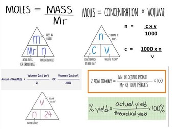 AQA Quantitative Chemistry Question practice homework and revision