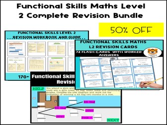 Functional Skills Maths BARGAIN  L2 Revision Bundle