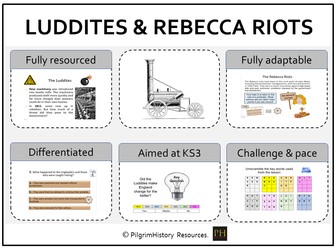 Industrial Revolution Luddites and frame breaking