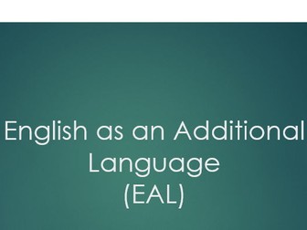 EAL Training for Staff CPD or ECT training