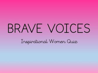 International Women’s Day Quiz – KS2 (Year 5/6)