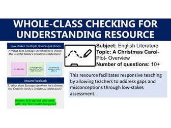 A Christmas Carol Overview MWB Quiz