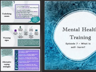 Mental Health First Aid - Self-harm