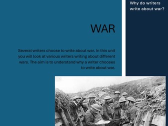 KS3 War Booklet: English Language Skills