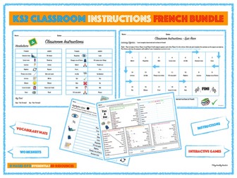 KS2 Classroom Instructions French Bundle