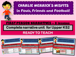 CHARLIE MERRICK'S FRIENDS, FOULS AND FOOTBALLS - COMPLETE SCHEME OF WORK (8 DAYS)