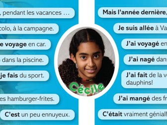 Y9 French Dynamo - Les vacances au présent et au passé