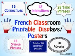 French Classroom Vocabulary Displays | Teaching Resources