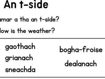 The Weather in Scottish Gaelic