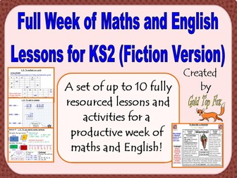 Full Week of Maths and English Lessons for KS2 (Fiction Version)