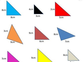 Area of Right-Angles Triangles