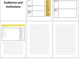 OCR G322 Audiences and Institutions Revision Booklet