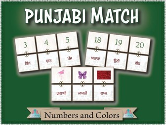 Punjabi Match - Numbers and Colors