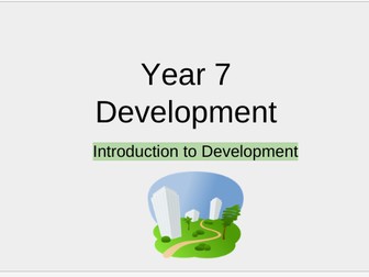 Development (Year 7 Geography)