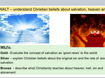 KS4 Christian Beliefs in Salvation, Heaven and Hell (AQA Spec A)
