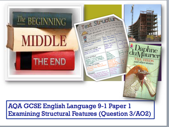 AQA GCSE English 9-1 Paper 1 revision of AO2 Q3 structure