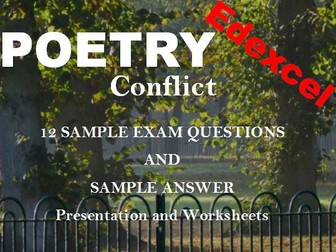 Edexcel Conflict Poetry Bundle