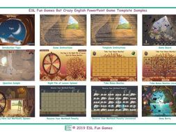 Bat Crazy English PowerPoint Game Template-An Original by ESL Fun Games