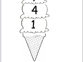 Numbers sequences ice creams