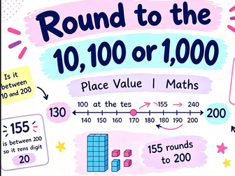 Round to the Nearest 10, 100 or 1,000 | Place Value | Maths
