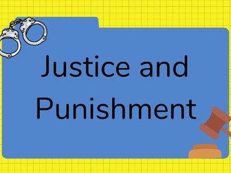 Justice and Punishment - Differentiated Lesson with worksheet RMPS