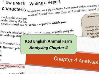 Animal Farm - Analysing Chapter 4