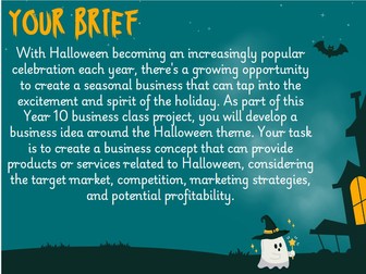 Halloween Business Task