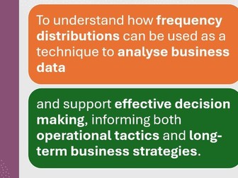 Frequency Distributions