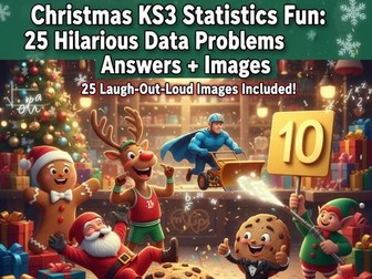 "KS3 Christmas Statistics Fun: 25 Hilarious Data Problems + Answers + Images"