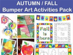 Bumper Autumn/Fall Creative Art Activities and Classroom Decor Pack