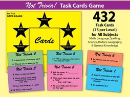 Not Trivia! Task Card Game for All Subjects {Bundle}
