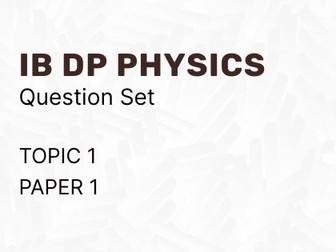 Topic 1 Measurements, uncertainties, vectors Paper 1 MCQ IB DP Physics