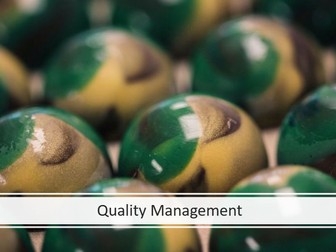 Quality Management (Edexcel A Level Business 2.4.4)