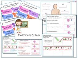 AfL Quiz and Worksheets - The Immune System