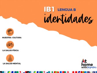 Spanish Vocabulary List Identities IB1 - Lengua B