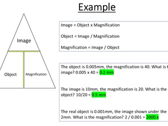 AQA GCSE Combined Science - Microscopy